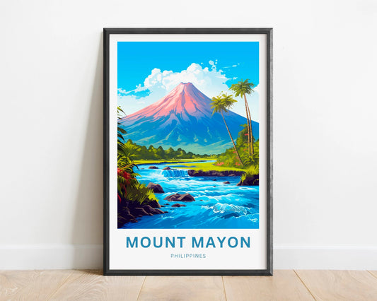 Mount Mayon Travel Poster