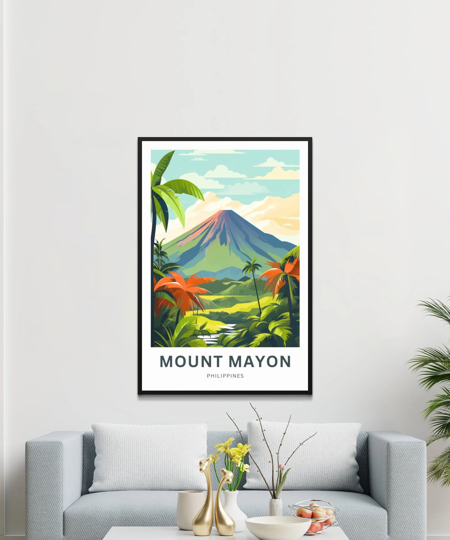 Mount Mayon Travel Poster