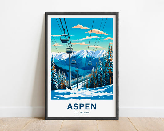 Aspen Travel Poster