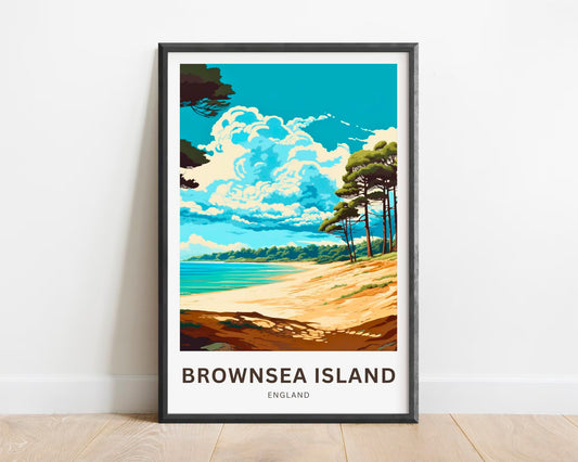 Brownsea Island Travel Poster