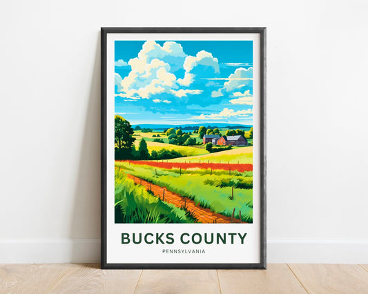 Bucks County Travel Poster