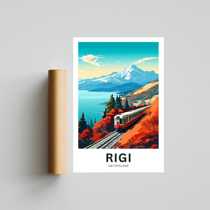 Rigi Travel Poster