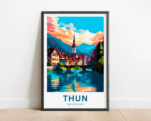 Thun Travel Poster