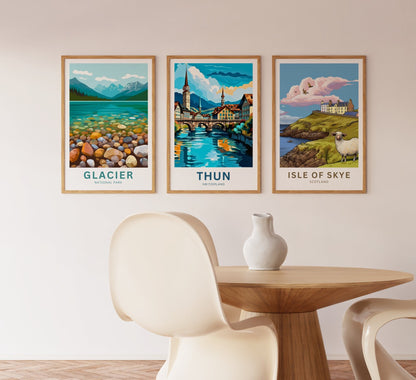 Thun Travel Poster