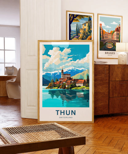 Thun Travel Poster