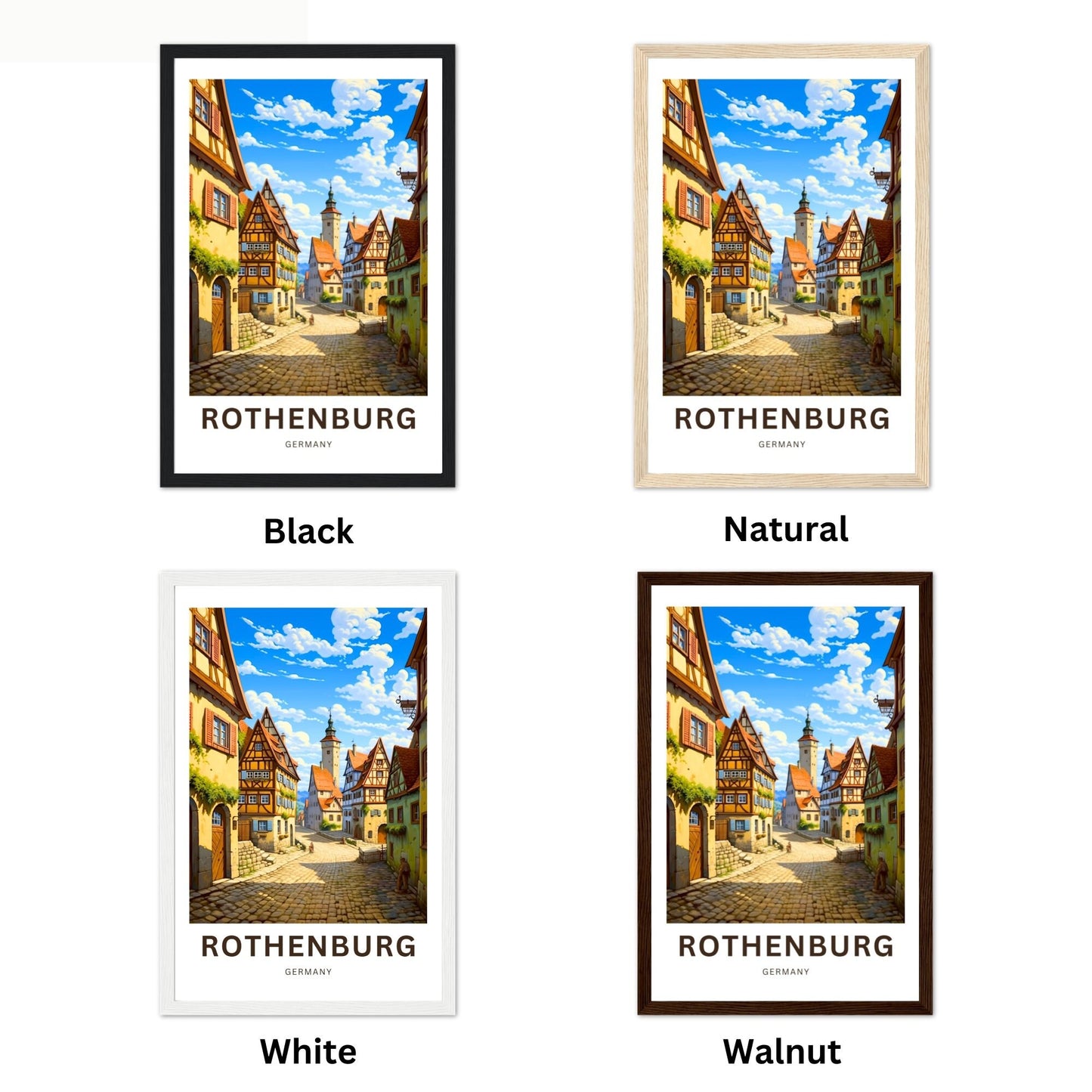 Rothenburg Travel Poster