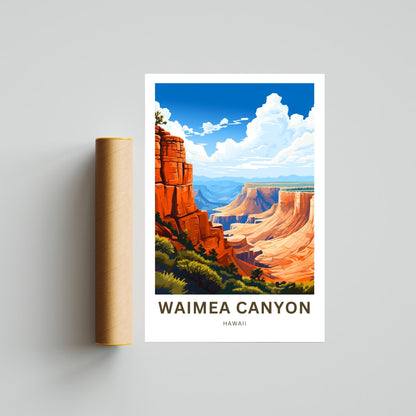 Waimea Canyon  Travel Poster