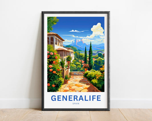 Generalife Travel Poster