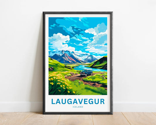 Laugavegur Travel Poster