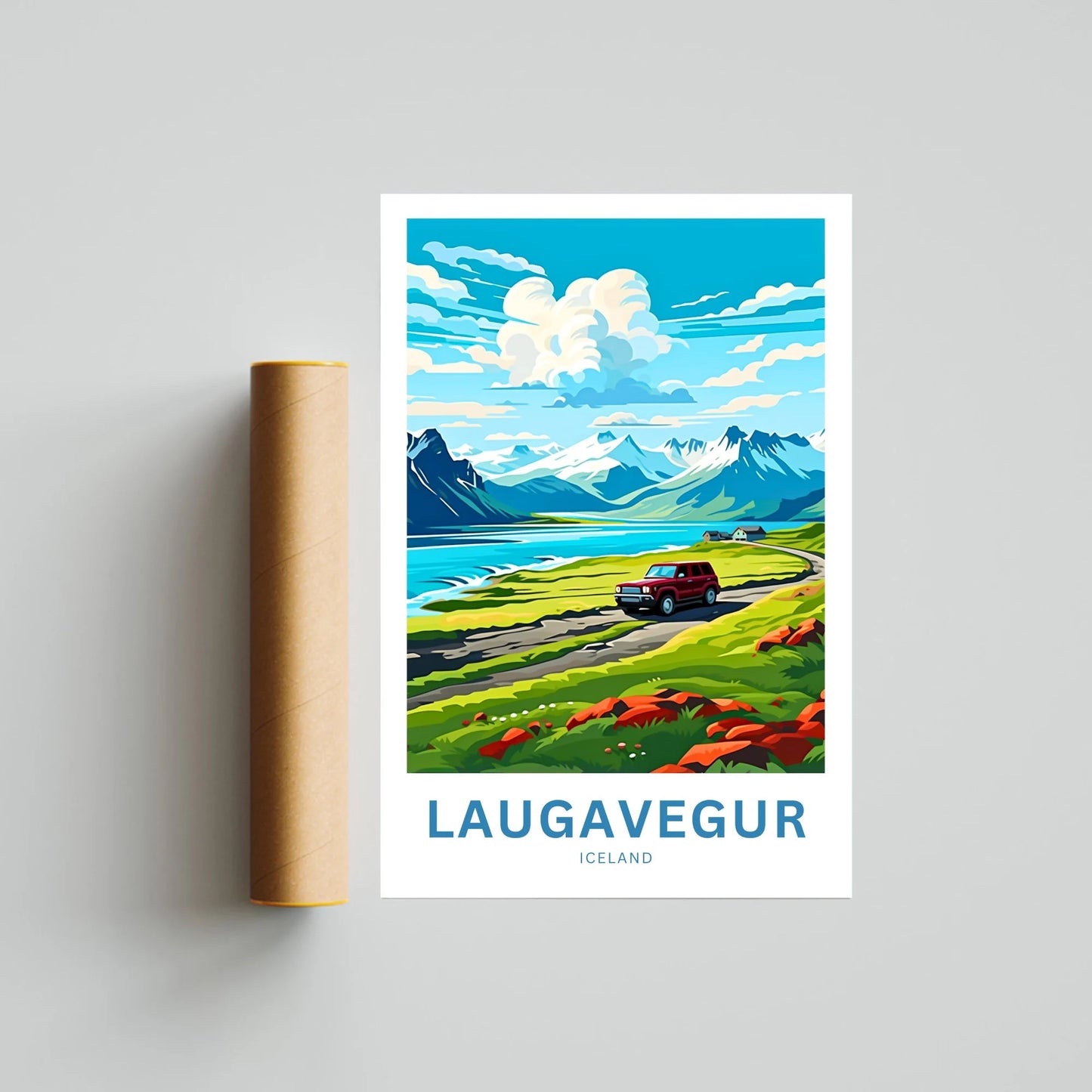 Laugavegur Travel Poster