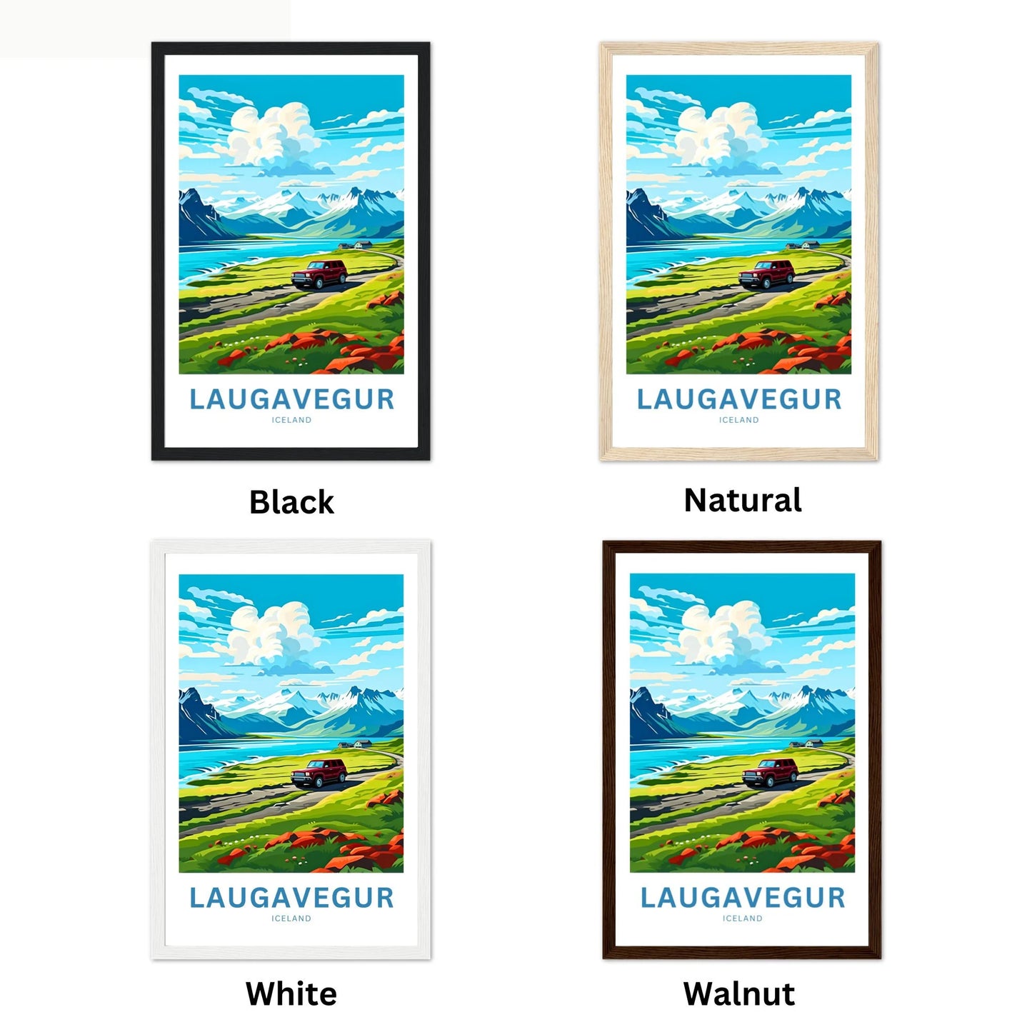 Laugavegur Travel Poster
