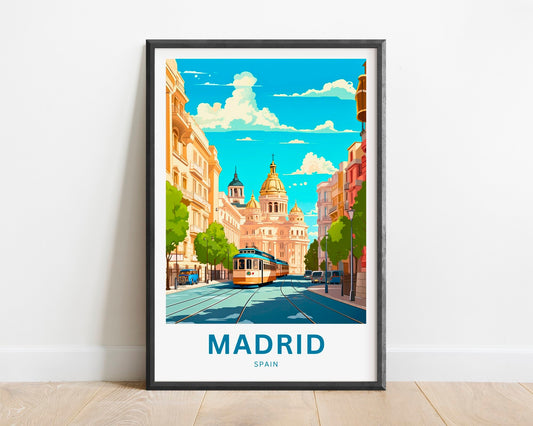 Madrid Travel Poster