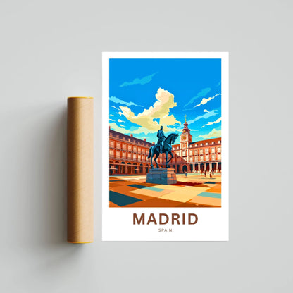 Madrid Travel Poster
