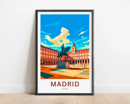 Madrid Travel Poster