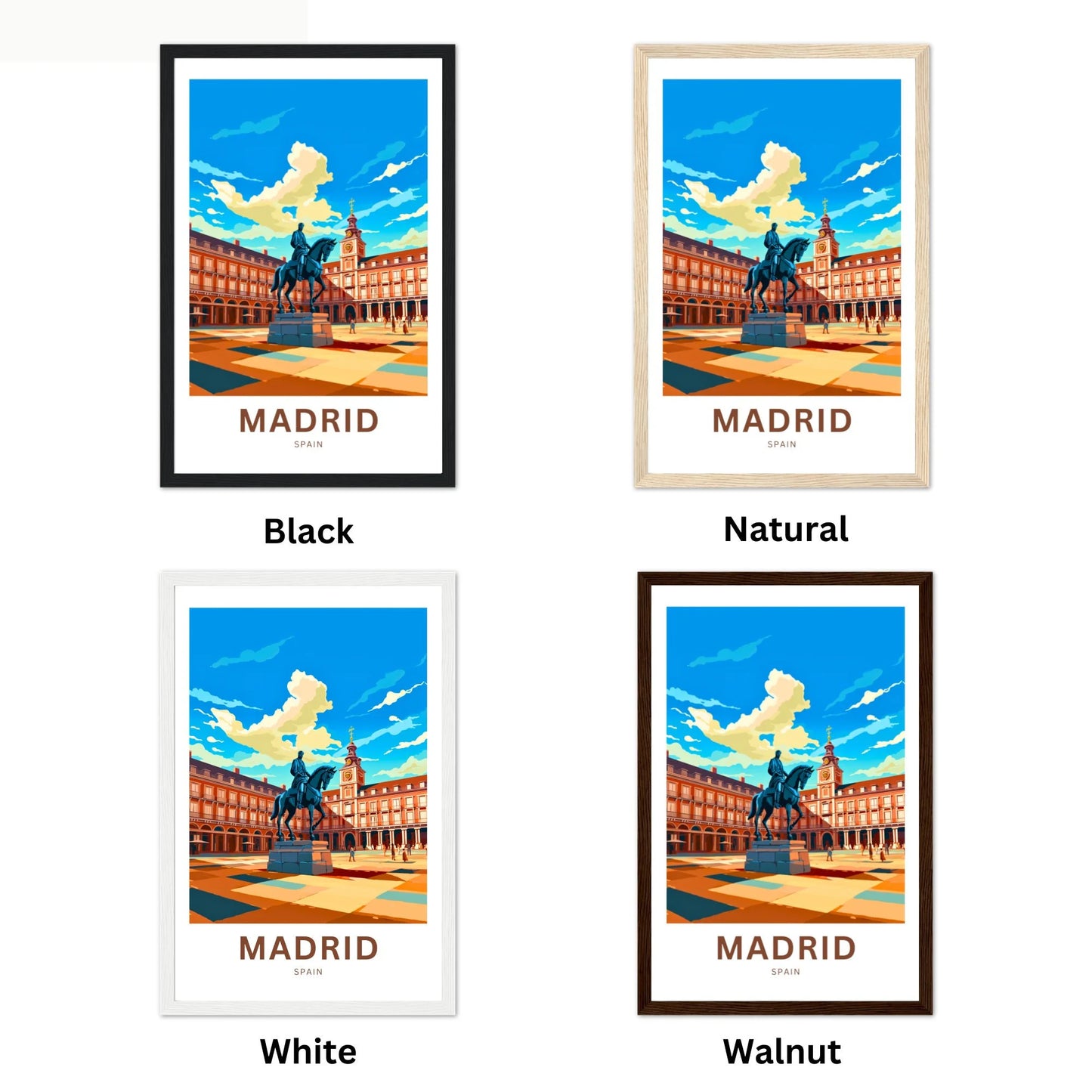 Madrid Travel Poster