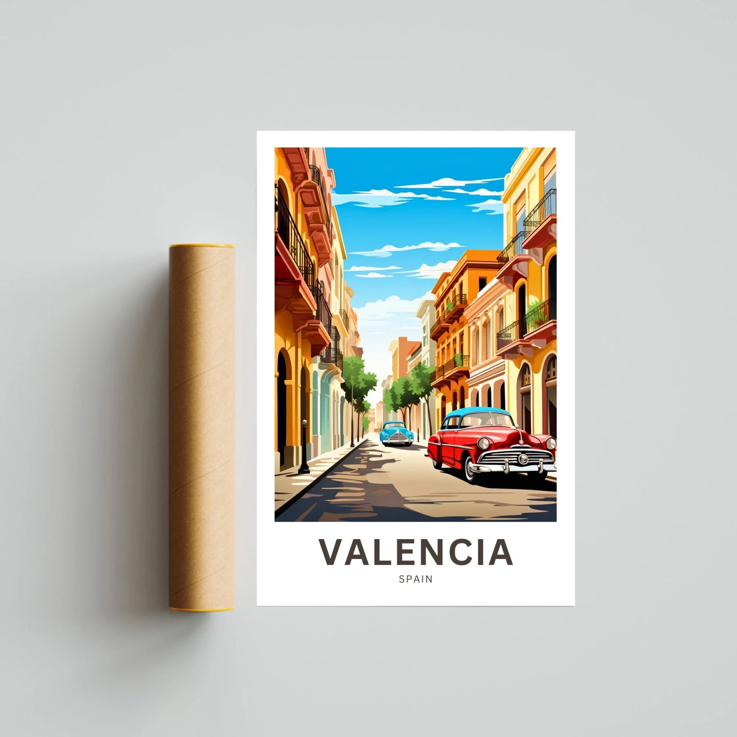 Valencia Travel Poster