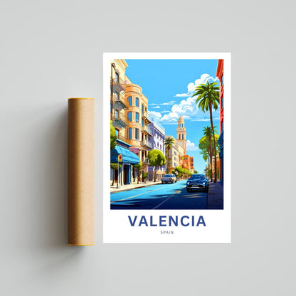 Valencia Travel Poster