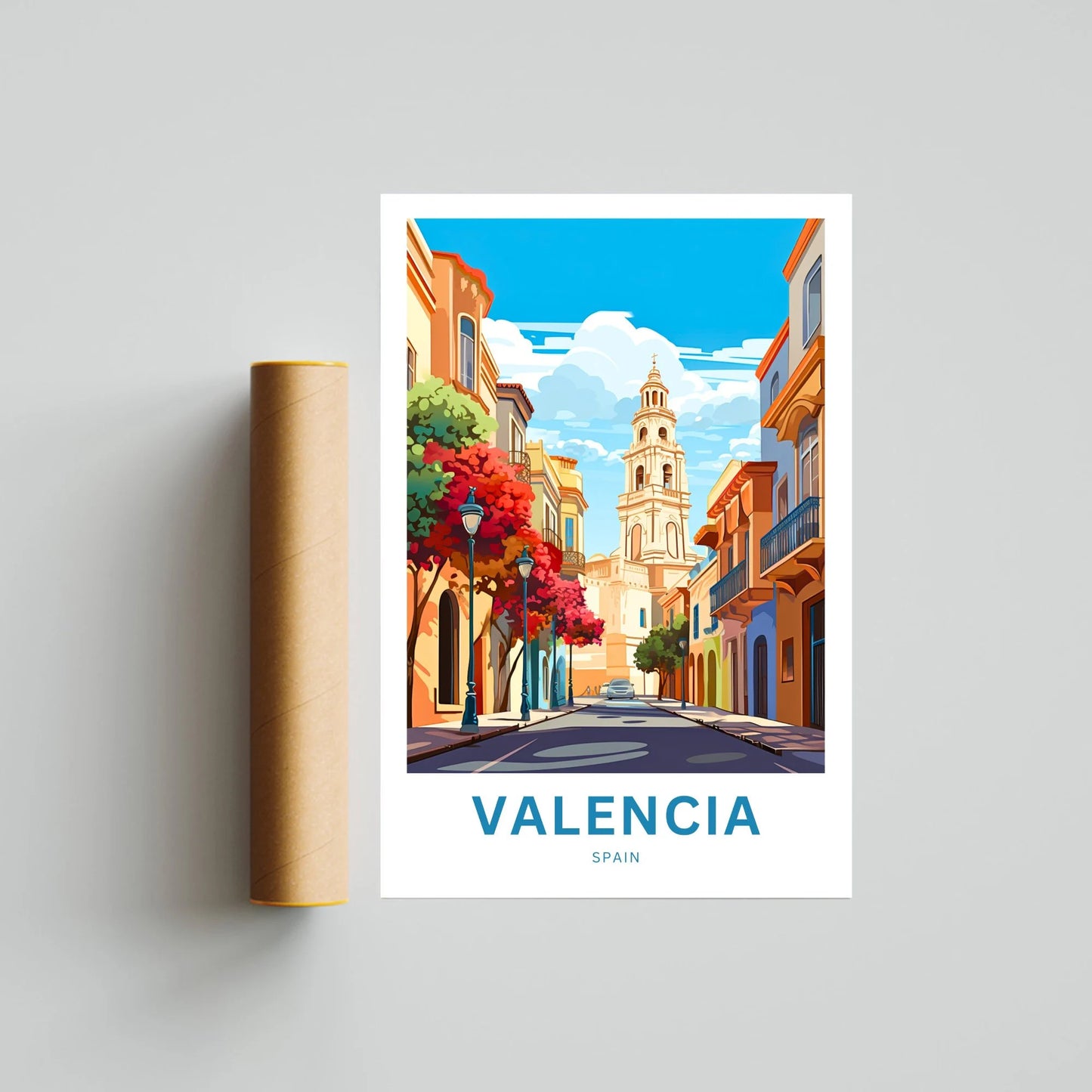 Valencia Travel Poster