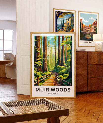 Muir Woods Travel Poster