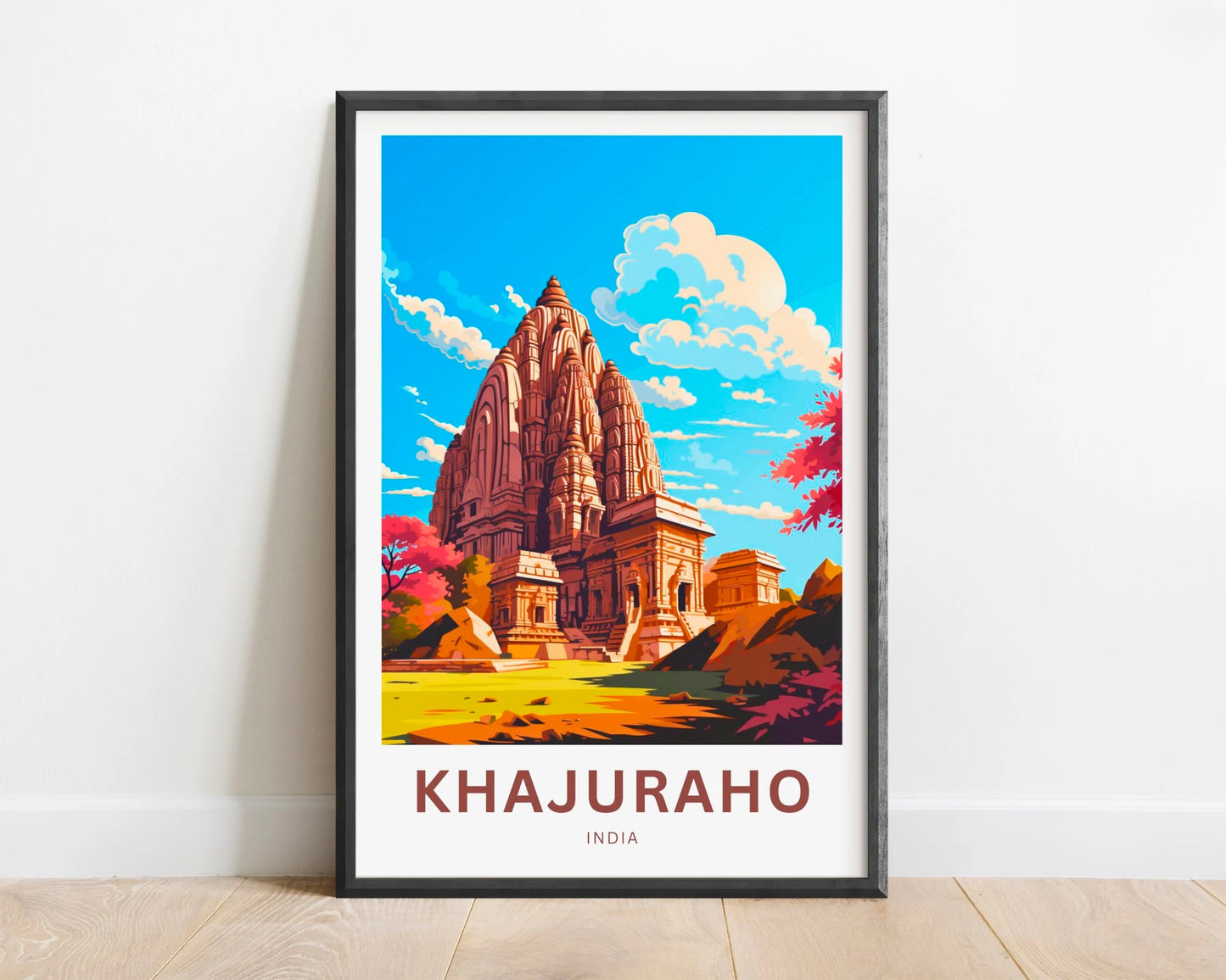 Khajuraho Travel Poster