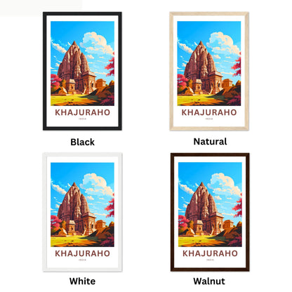 Khajuraho Travel Poster