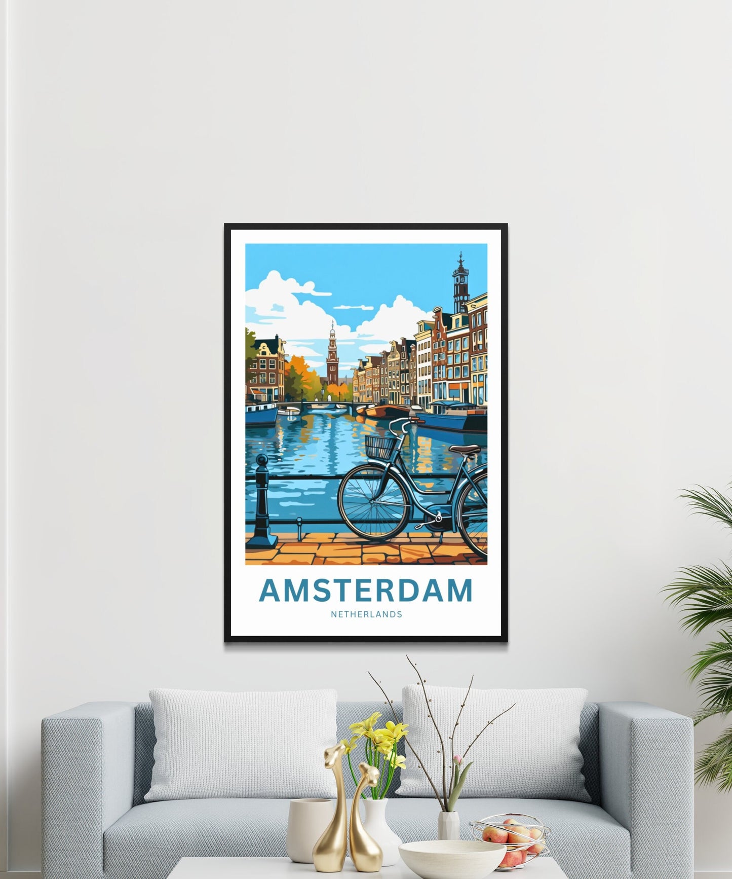 Amsterdam Travel Poster