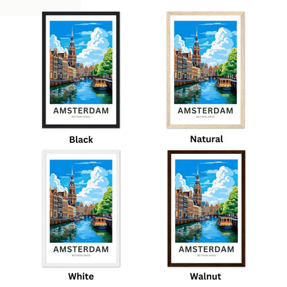 Amsterdam Travel Poster