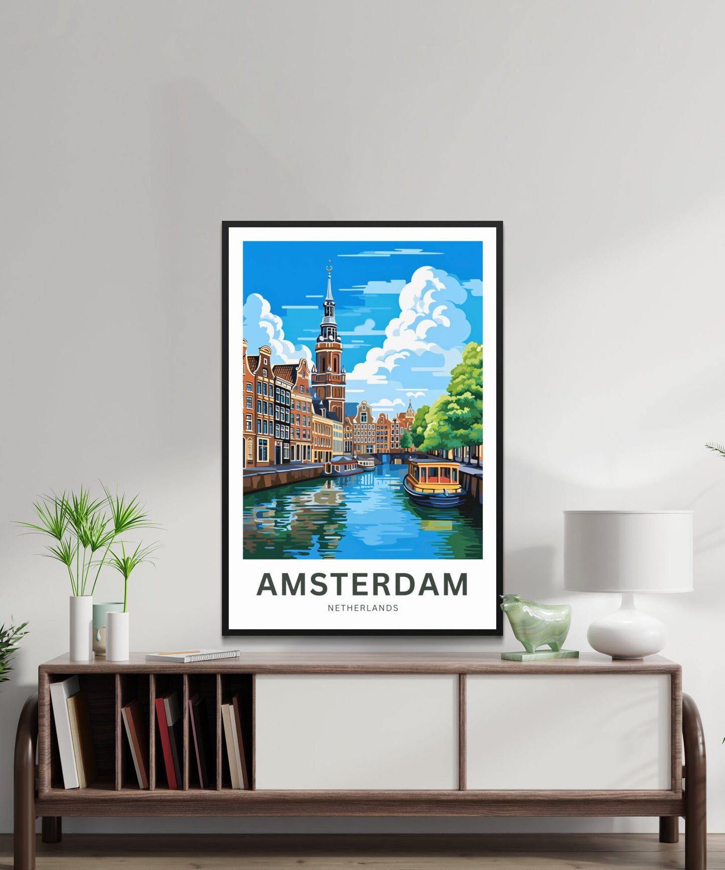 Amsterdam Travel Poster