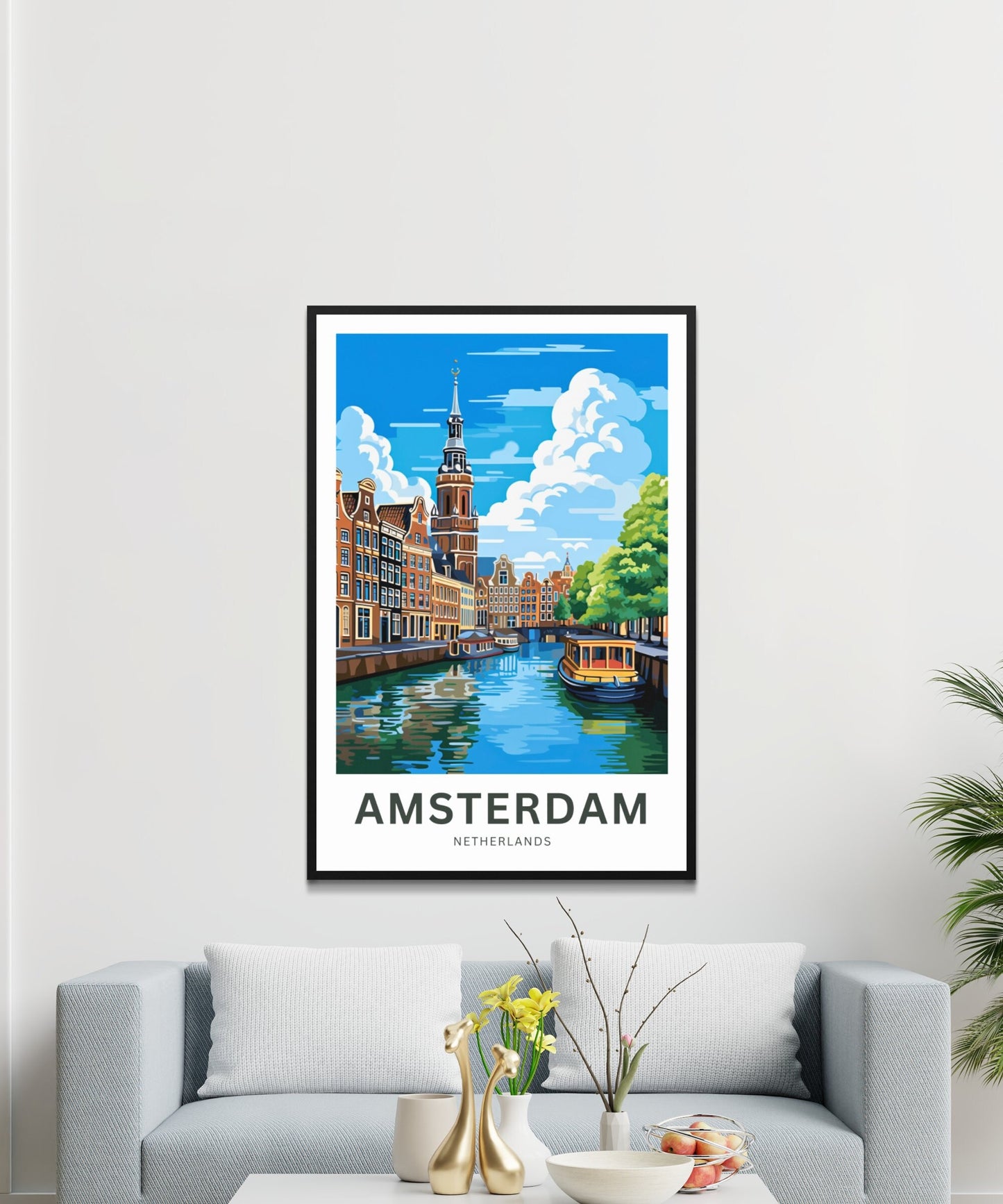 Amsterdam Travel Poster