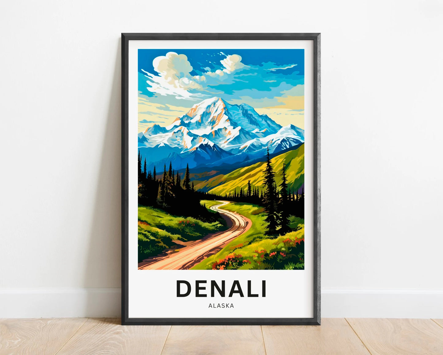 Denali Travel Poster