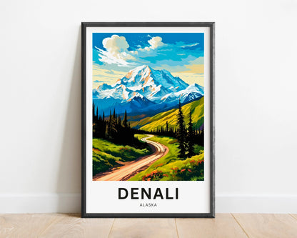 Denali Travel Poster