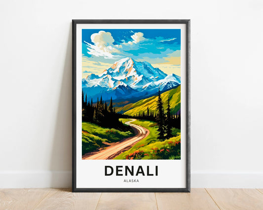 Denali Travel Poster