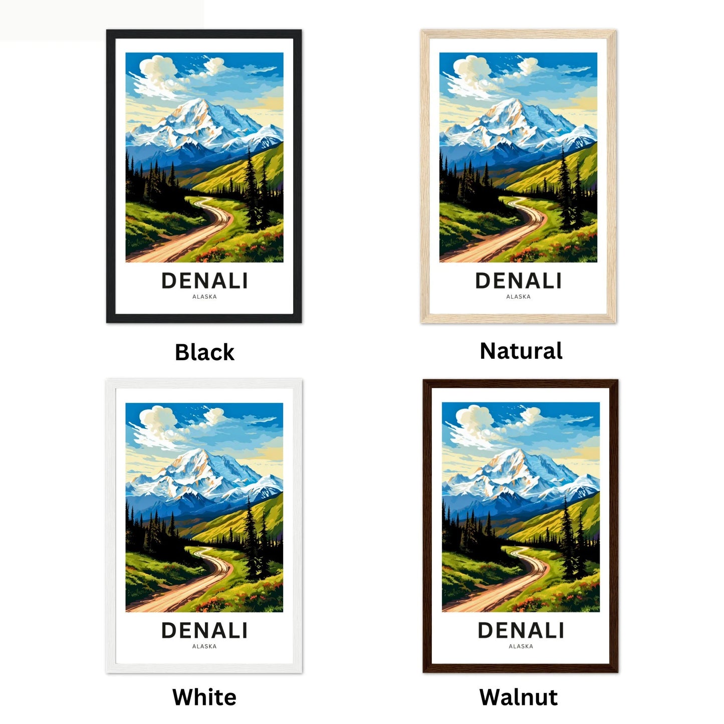 Denali Travel Poster