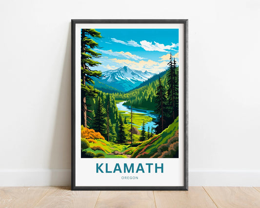 Klamath Travel Poster
