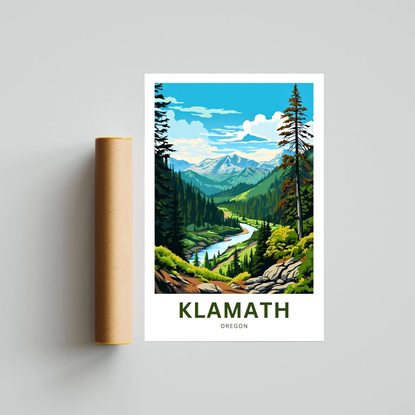 Klamath Travel Poster