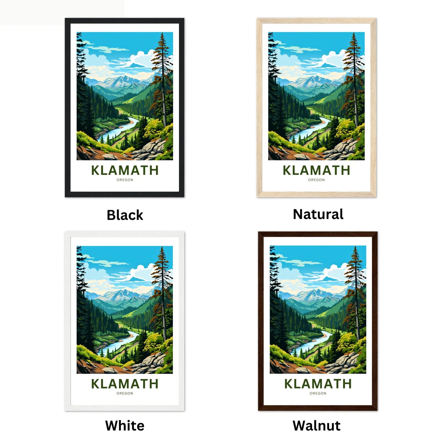 Klamath Travel Poster