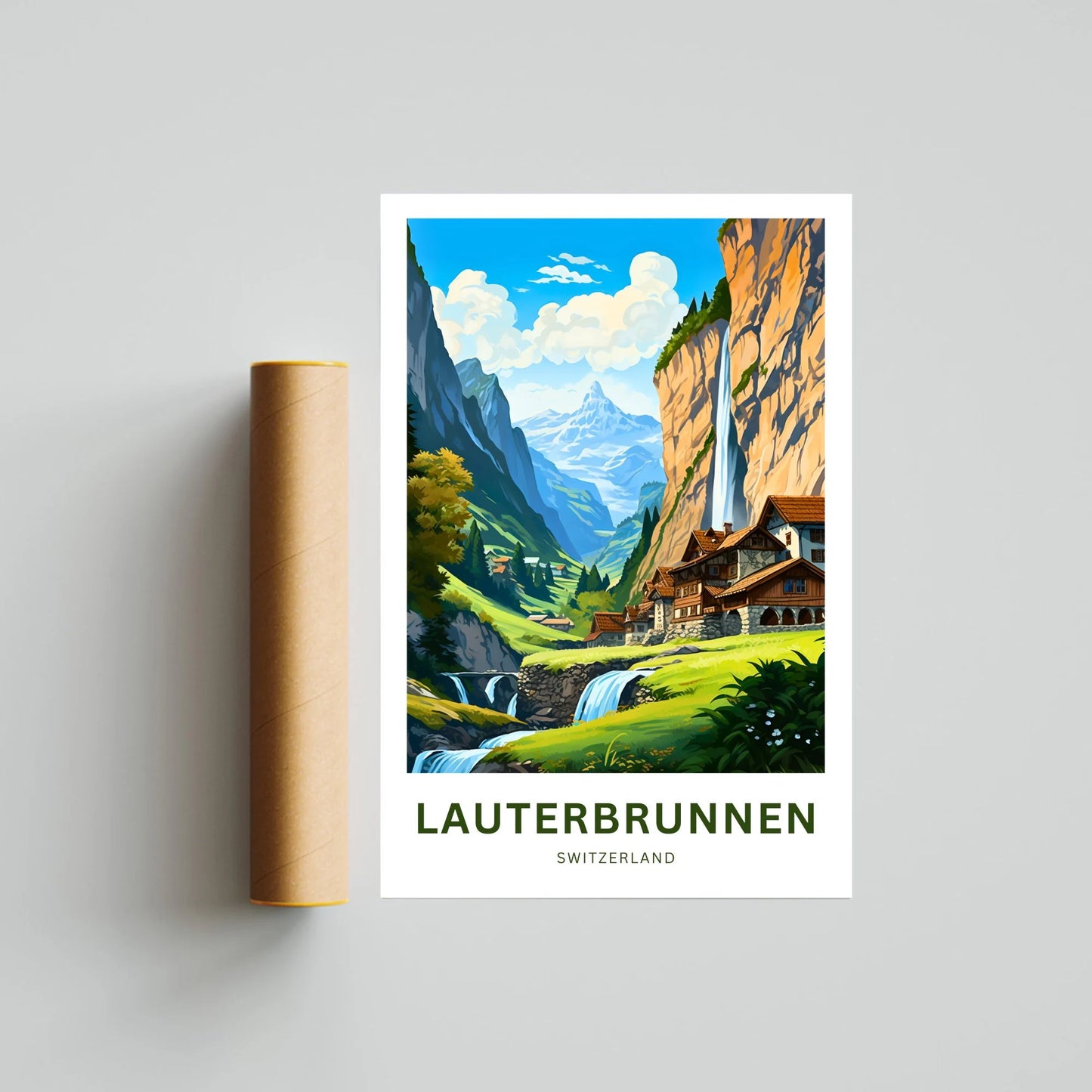 Lauterbrunnen Travel Poster