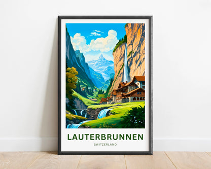 Lauterbrunnen Travel Poster