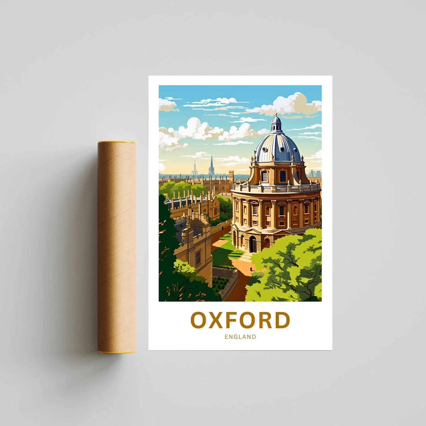 Oxford Travel Poster