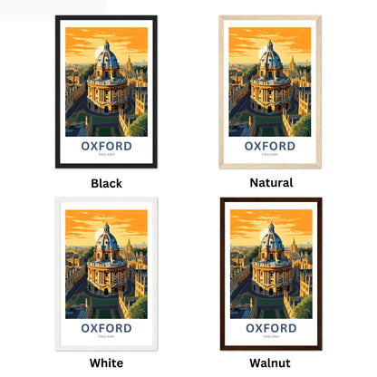 Oxford Travel Poster