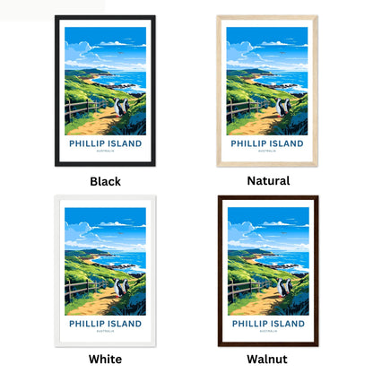 Phillip Island Travel Poster