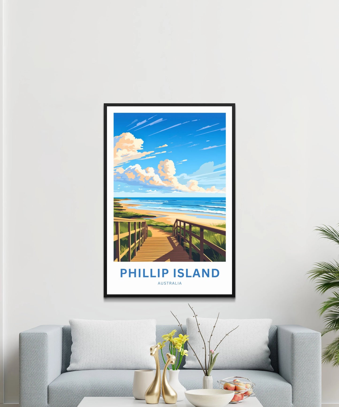 Phillip Island Travel Poster