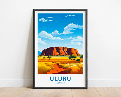 Uluru Travel Poster