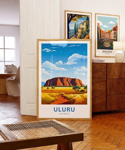 Uluru Travel Poster