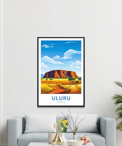 Uluru Travel Poster