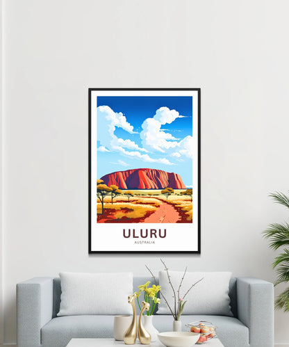 Uluru Travel Poster