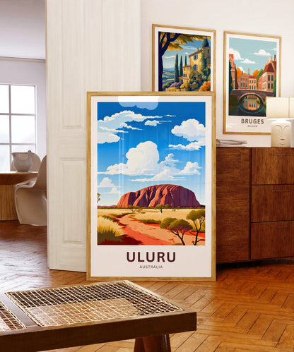 Uluru Travel Poster