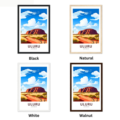 Uluru Travel Poster