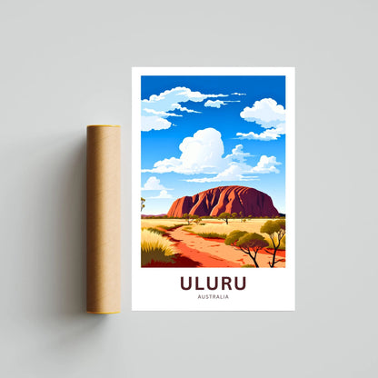 Uluru Travel Poster