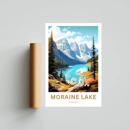 Moraine Lake Travel Poster